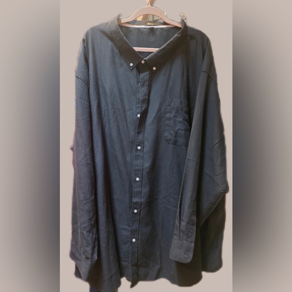 Befried Other - Men's Big and Tall Befried Black Button-Down Shirt - Classic Long Sleeve